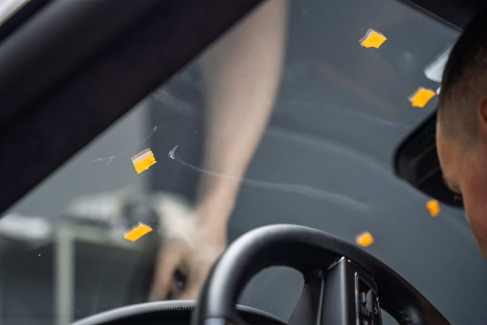 Тюнинг + полировка + оклейка передней оптики Maserati Quattroporte 2017