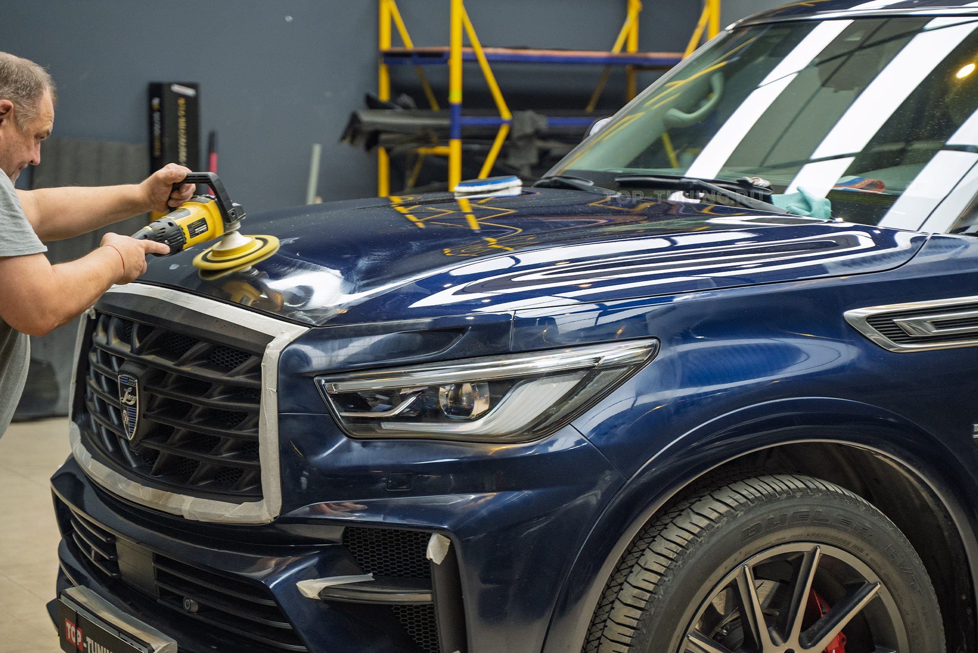 Полировка и керамика всего кузова Infiniti QX80 2020-2024