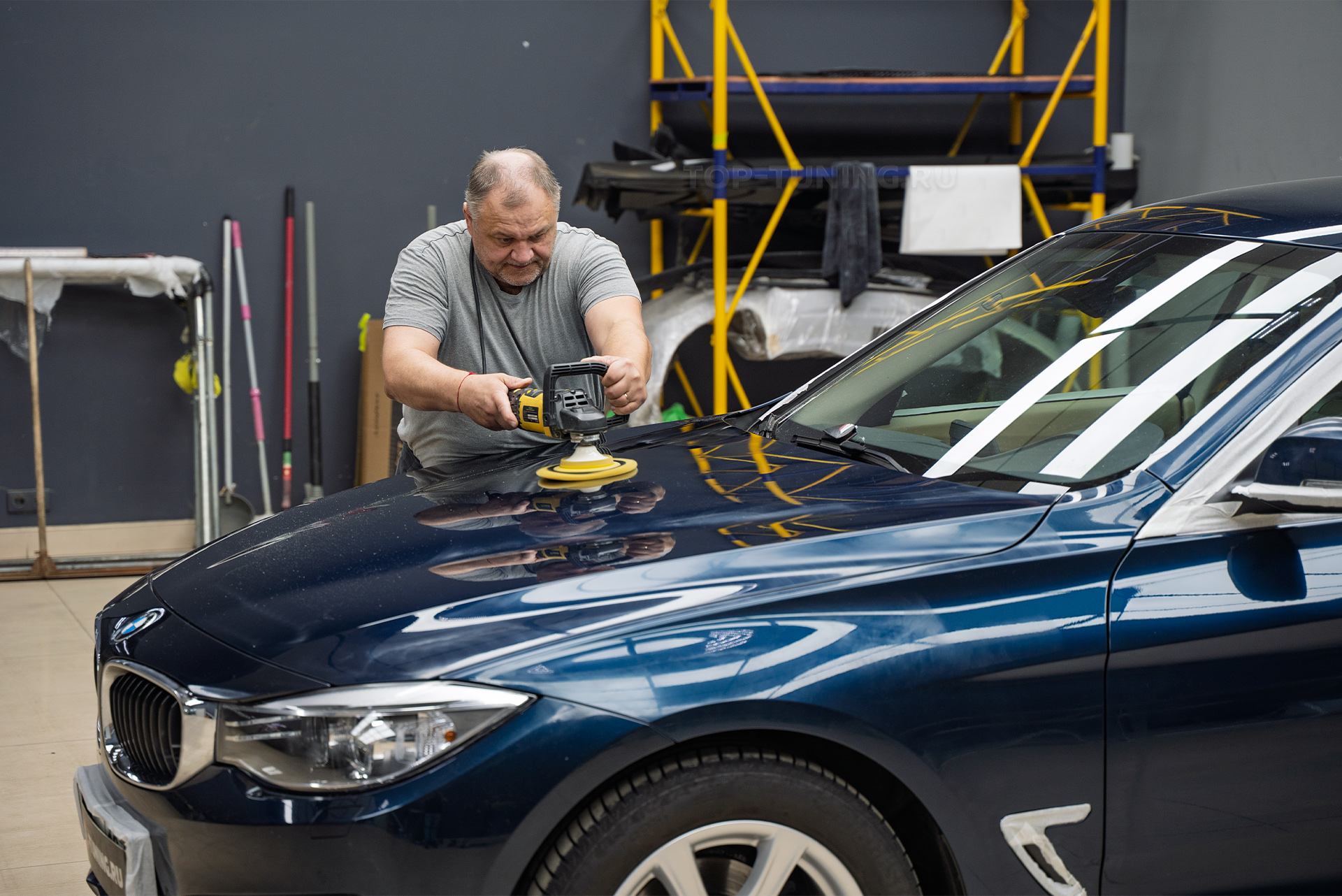 Полировка + керамика ЛКП кузова BMW 3 GT 320