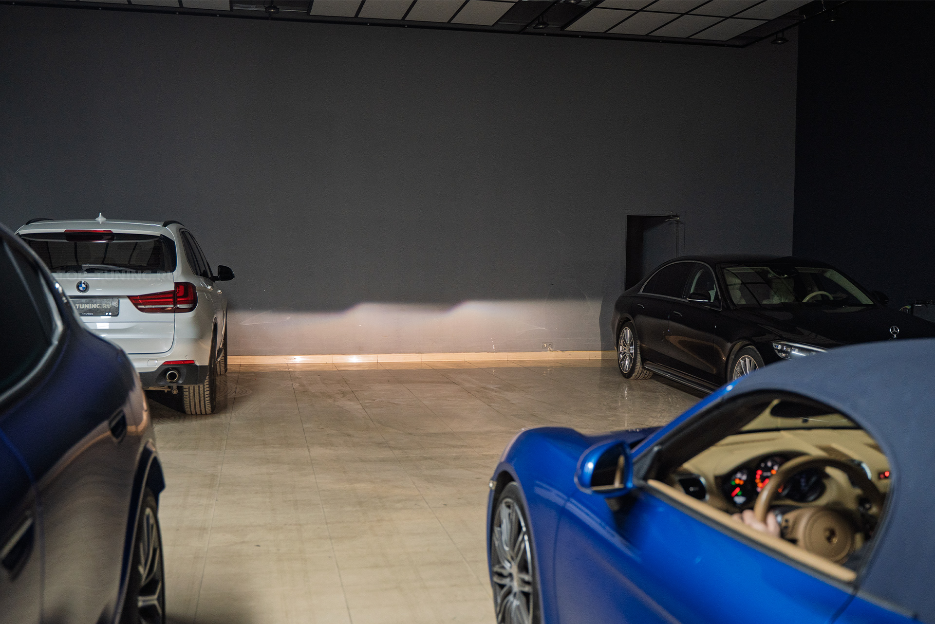 110378 Замена линз в фарах Porsche Boxster S 981 – сравнение работы до и после