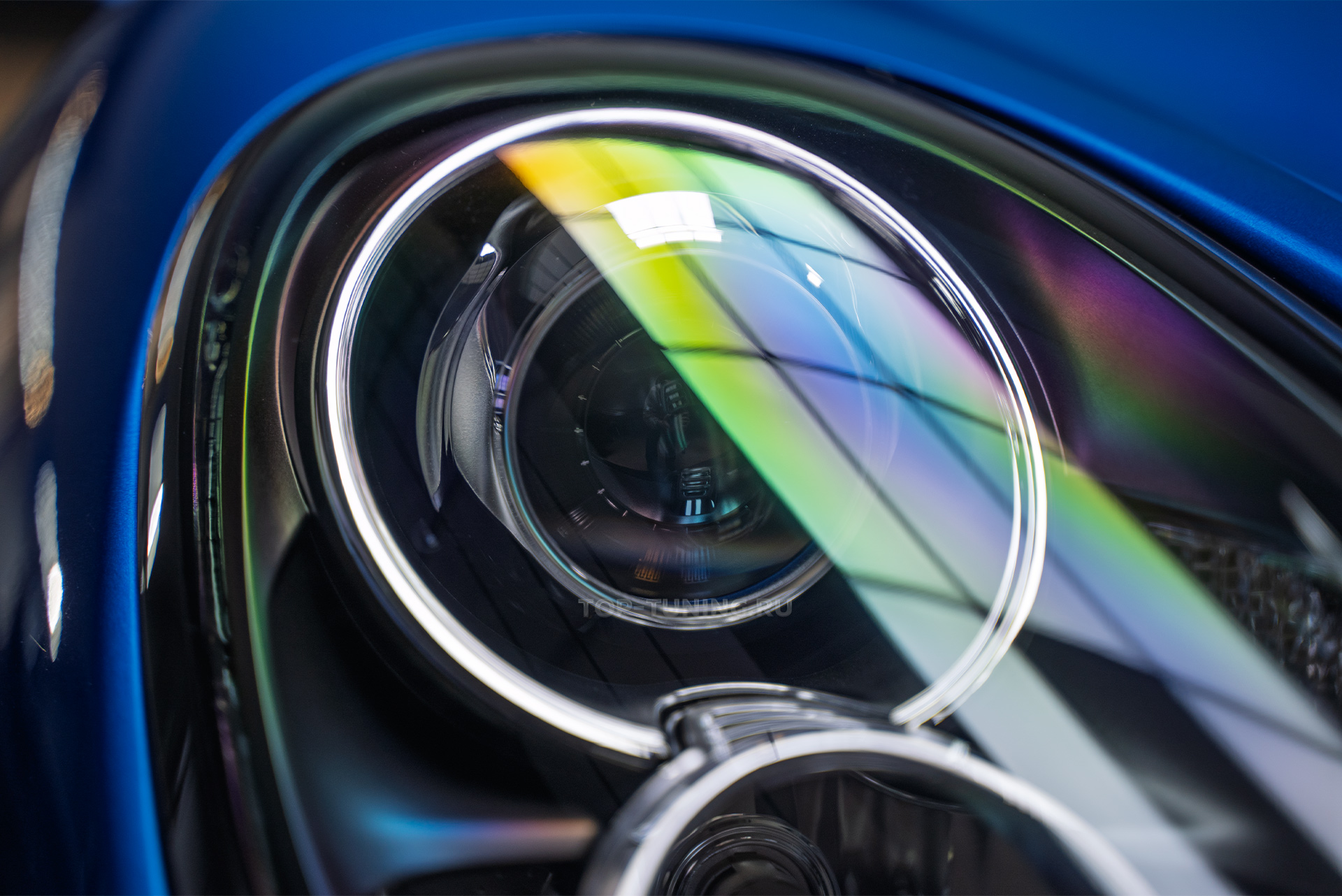 110378 Замена линз в фарах Porsche Boxster S 981 – сравнение работы до и после