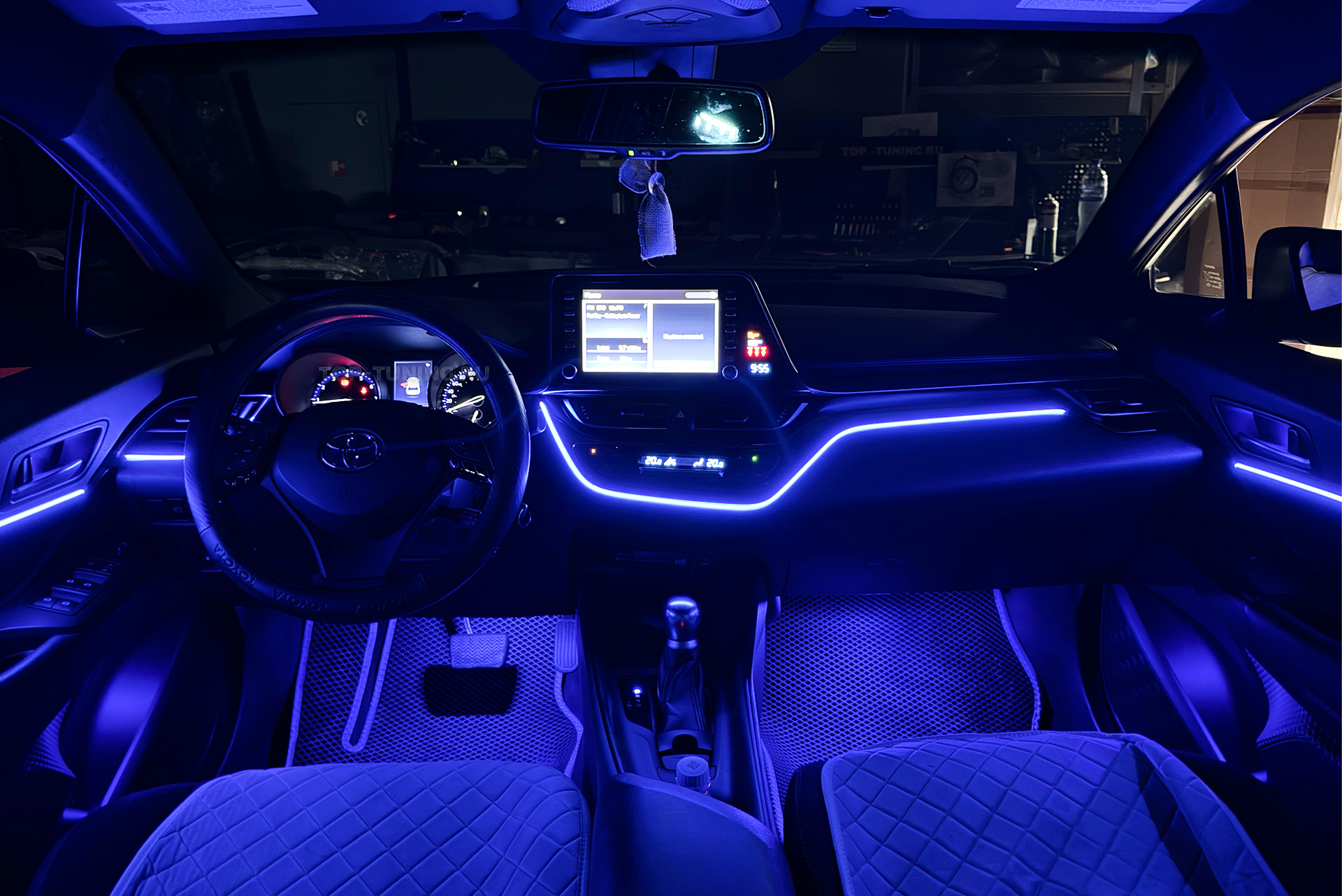 Динамическая LED подсветка салона 18 в 1 для Toyota CH-R 2016-2020