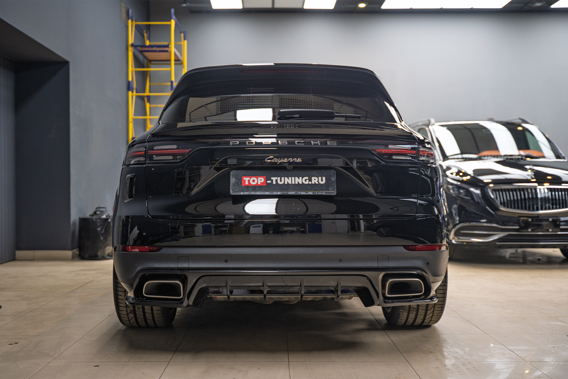 110464 Установка 3D кругового обзора 360° + тюнинг-модернизация обвеса Porsche Cayenne 3