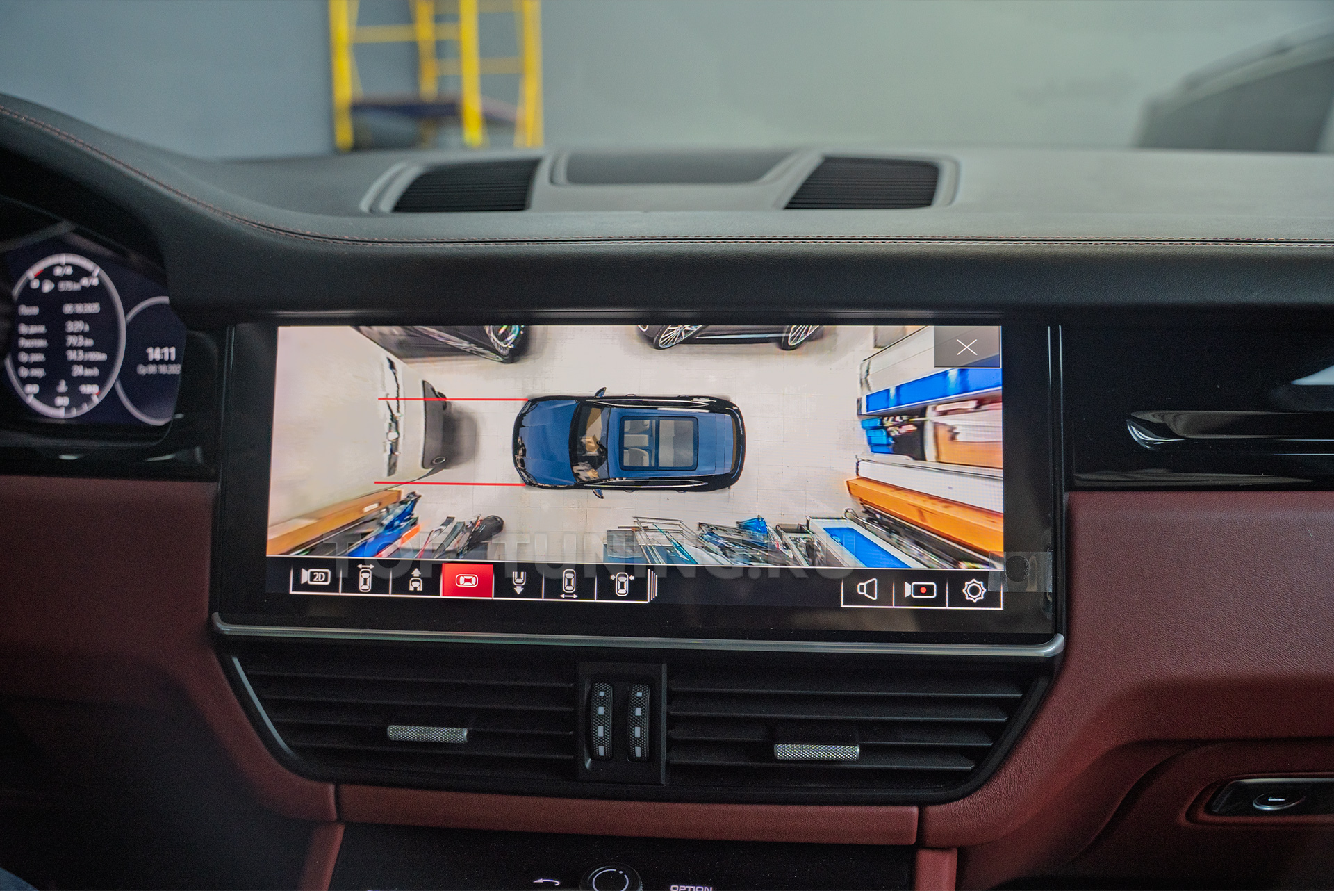 110464 Установка 3D кругового обзора 360° + тюнинг-модернизация обвеса Porsche Cayenne 3