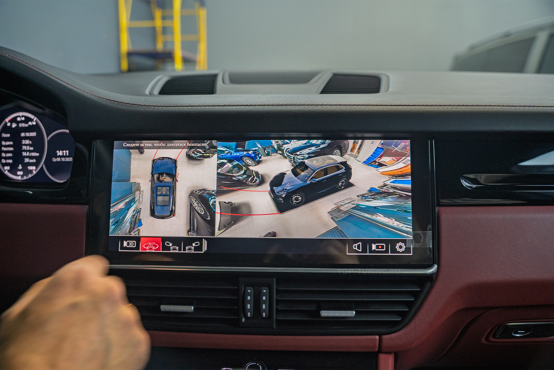110464 Установка 3D кругового обзора 360° + тюнинг-модернизация обвеса Porsche Cayenne 3