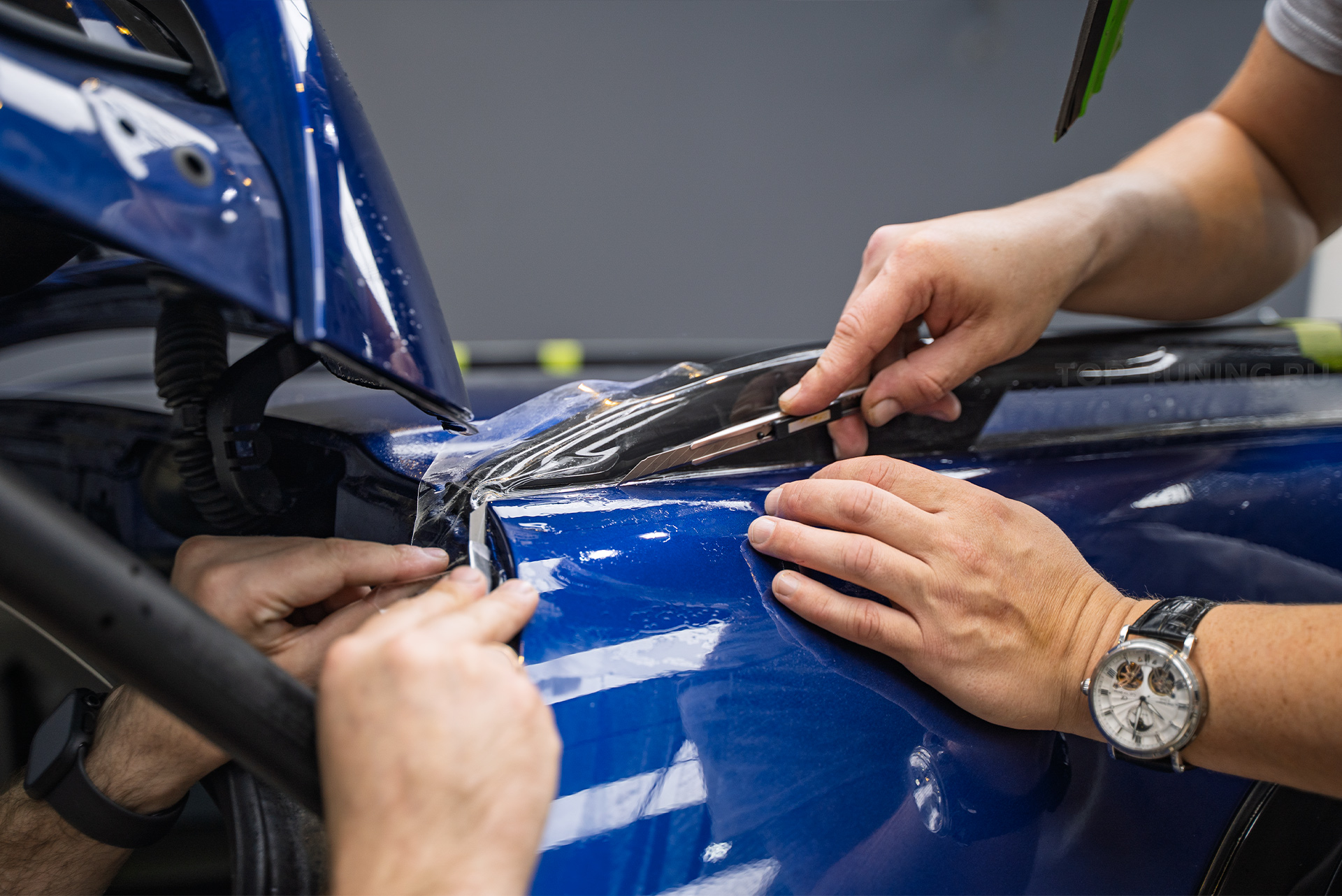 Полная оклейка кузова + монтаж умного видеорегстратора G-NET Mercedes GLS X167