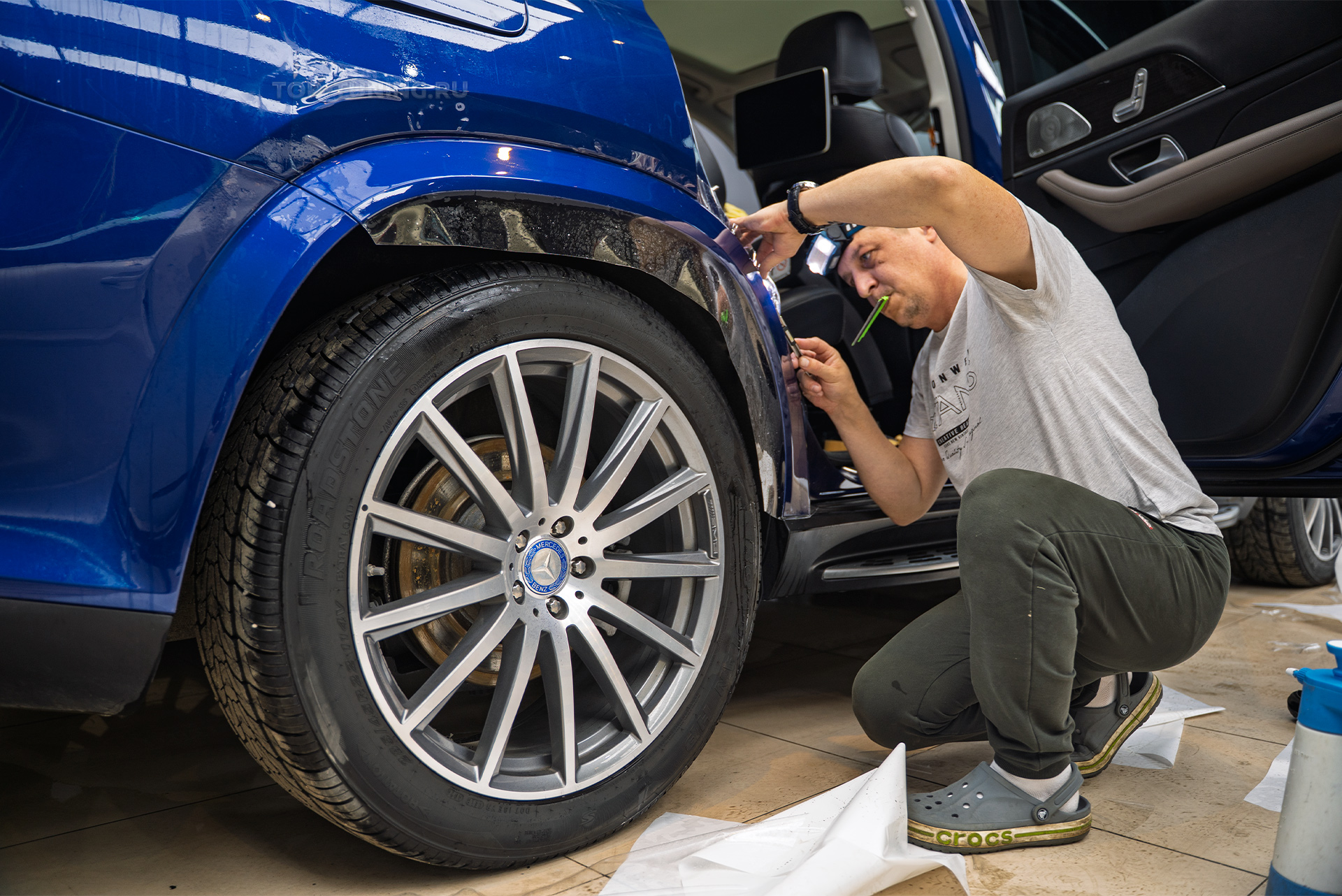 Полная оклейка кузова + монтаж умного видеорегстратора G-NET Mercedes GLS X167