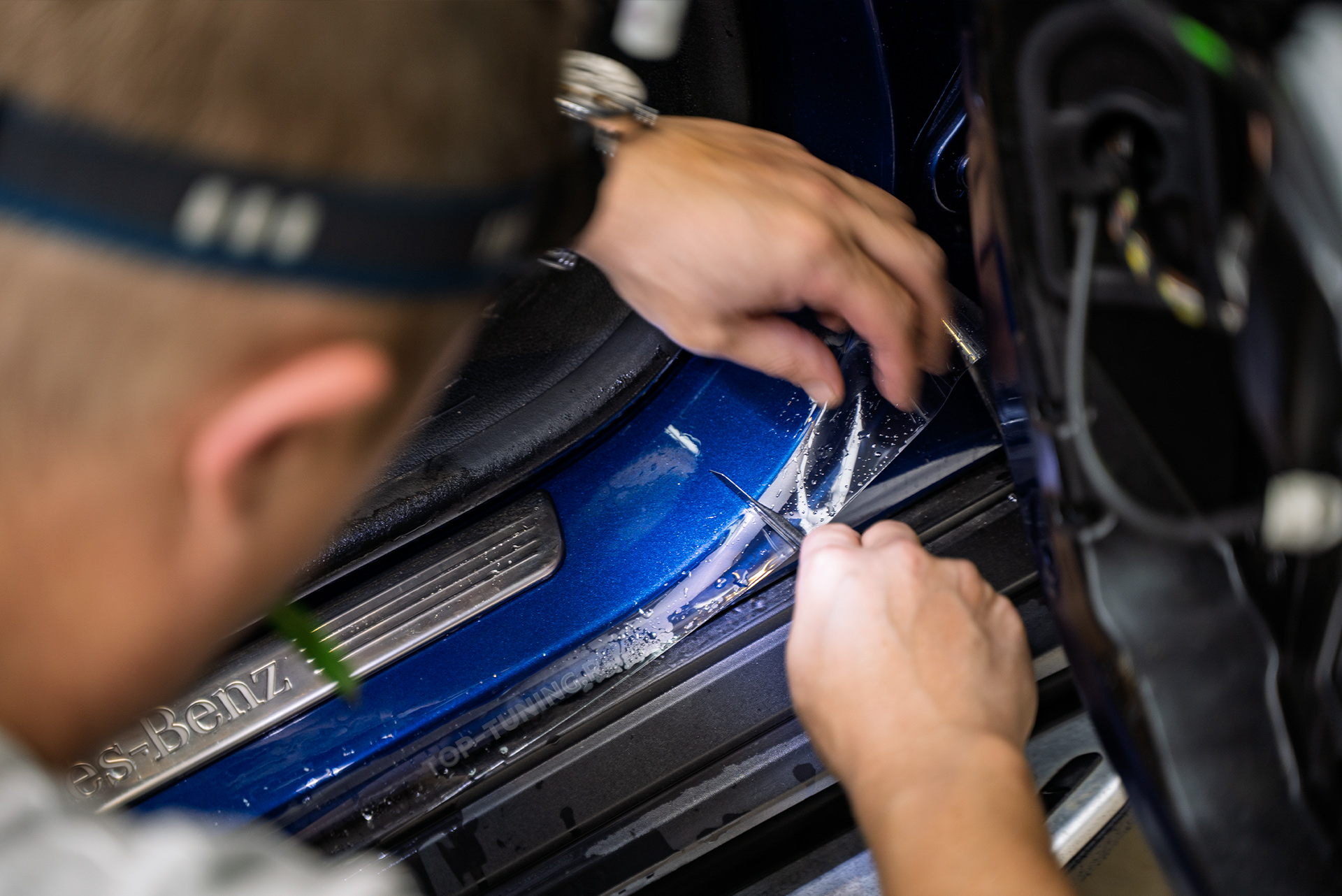 Полная оклейка кузова + монтаж умного видеорегстратора G-NET Mercedes GLS X167