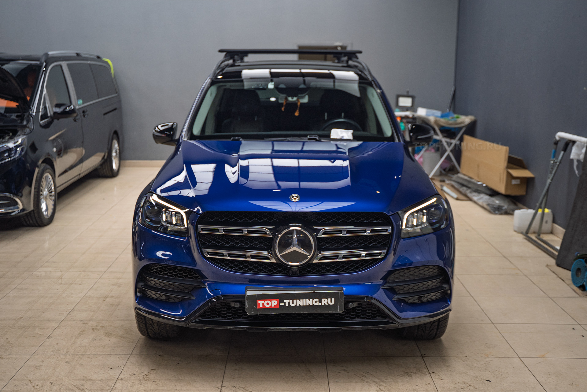 110466 Полная оклейка кузова + монтаж умного видеорегстратора G-NET Mercedes GLS X167