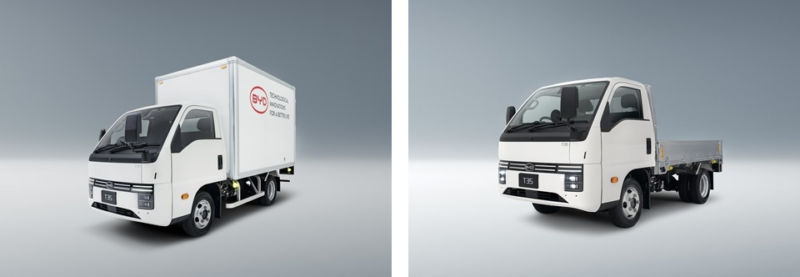 T35 доступен в двух вариантах: алюминиевый фургон и модель с бортовой платформой. Автомобиль оснащён литий-железо-фосфатным аккумулятором (LFP) BYD Blade Battery и использует технологию Cell-to-Chassis (CTC), которая интегрирует аккумуляторную систем