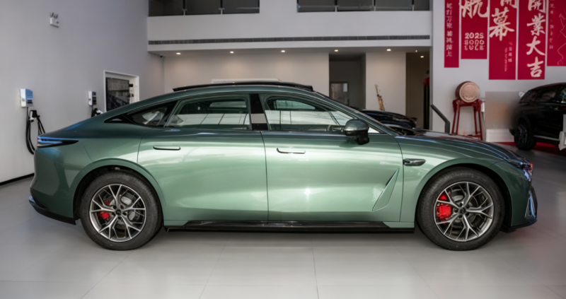 Седан 2026 Exeed Exlantix ES от Chery оснащен аккумулятором емкостью 97,7 кВт*ч и имеет запас хода 860 км