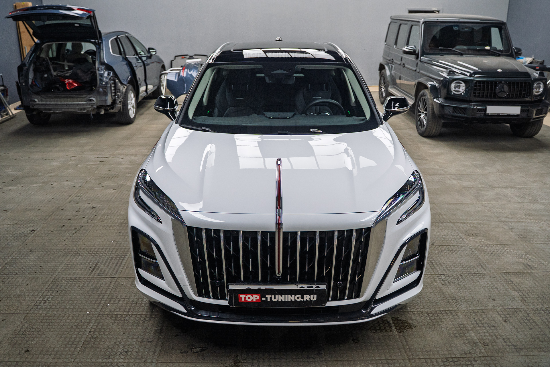 Полная оклейка кузова + доводчики в двери + шумоизоляция дверей Hongqi HS5 2023+