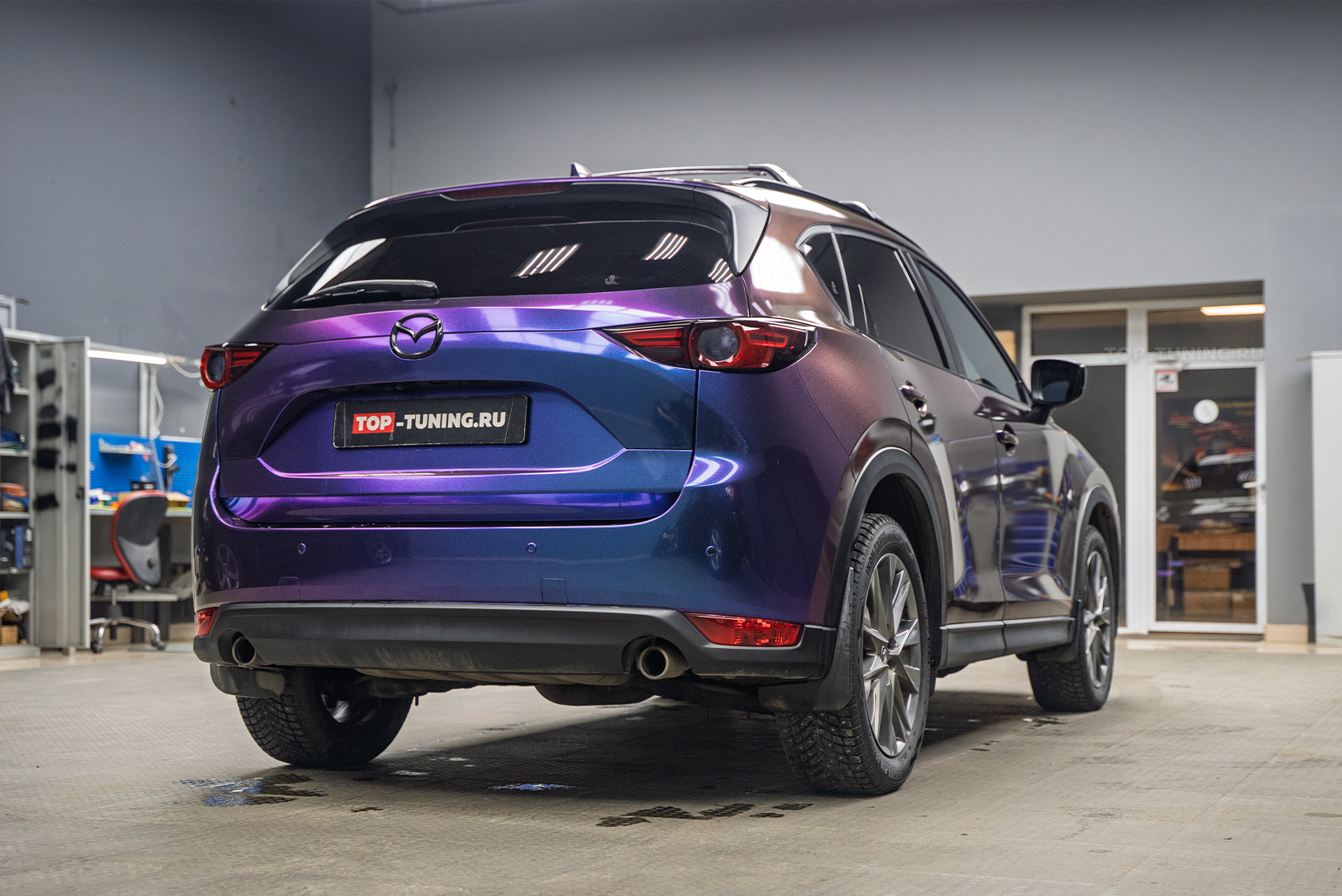 110690 Замена оригинального руля Mazda CX-5 2017-2021 &ndash; анатомический руль Kenstyle