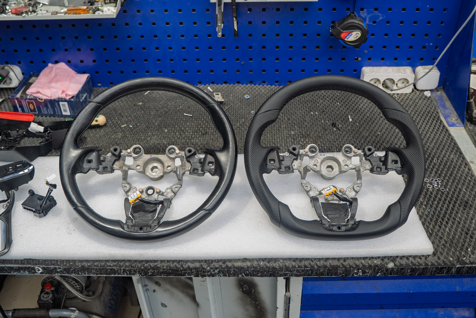 110690 Замена оригинального руля Mazda CX-5 2017-2021 &ndash; анатомический руль Kenstyle