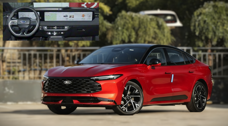 В новой модели Mondeo дизайнеры изменили решётку радиатора, что сделало автомобиль ниже и шире. Ключевые элементы дизайнерского языка Ford сохранены. Линия крыши переходит в профиль фастбэка, а чёрная отделка крыши, оконных рам и боковых зеркал подчё