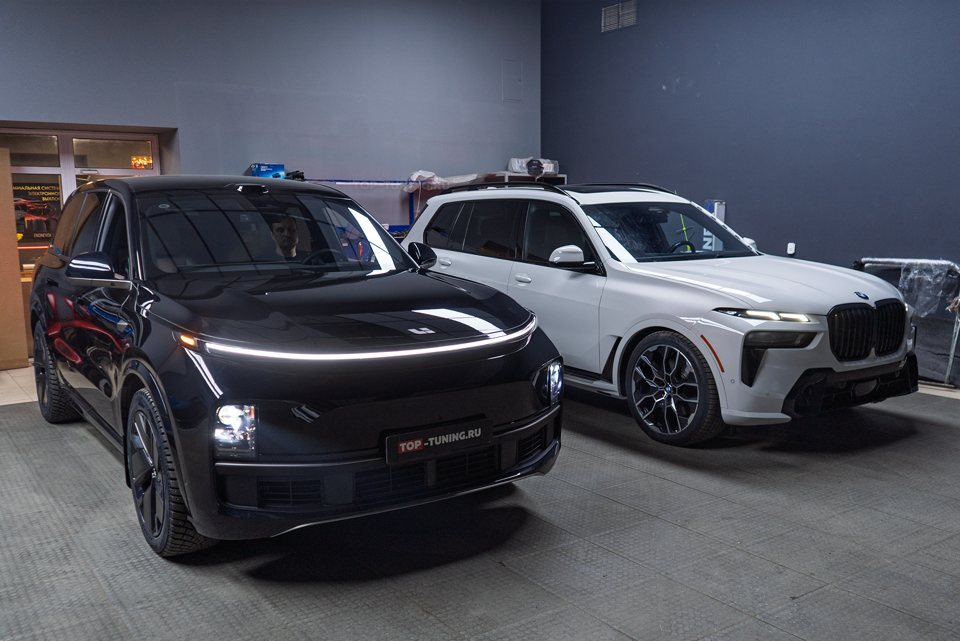 Тюнинг фар Lixiang L9 2025 – тест-сравнение с оптикой BMW X7 G07 рестайлинг