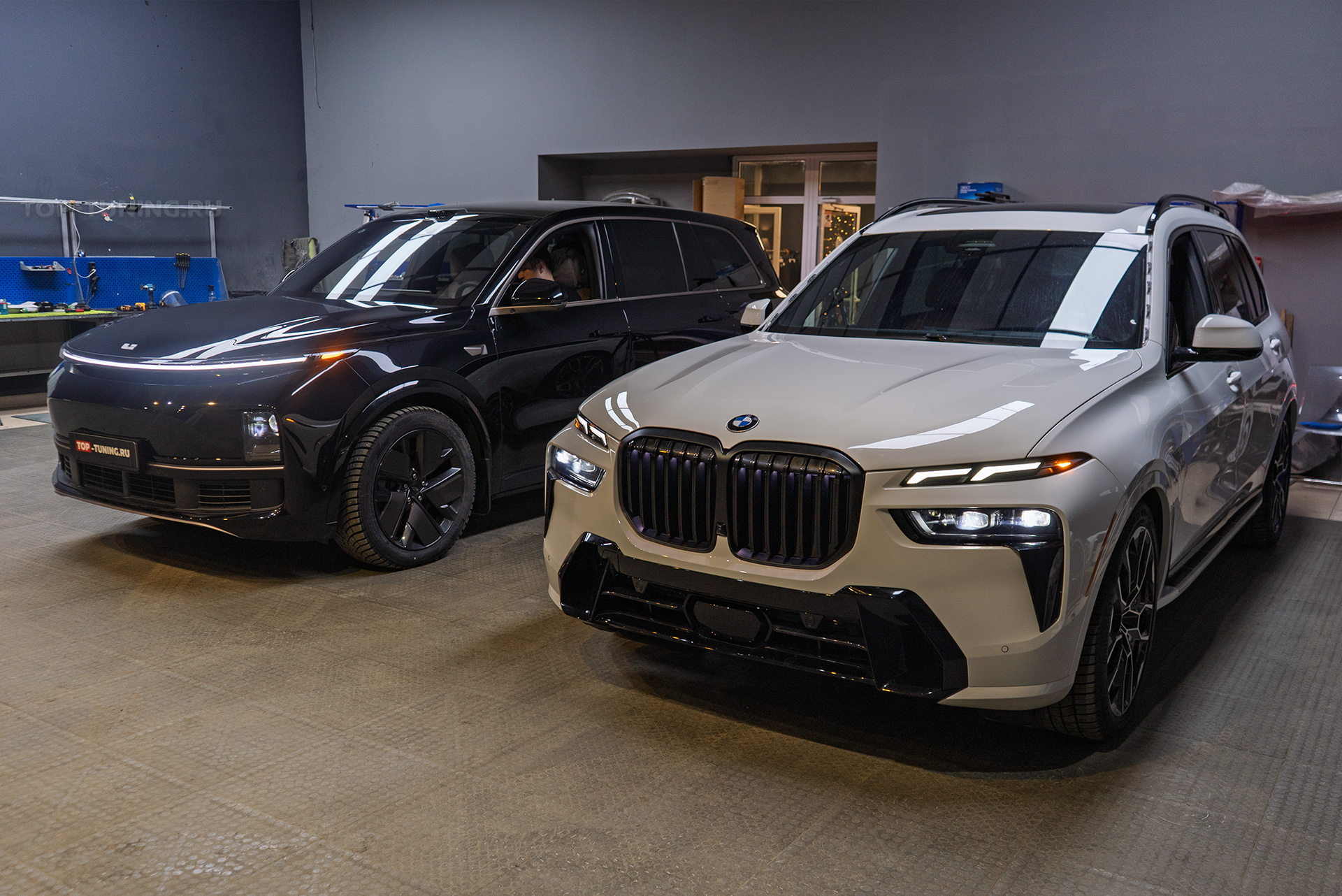 110765 Тюнинг фар Lixiang L9 2025 &ndash; тест-сравнение с оптикой BMW X7 G07 рестайлинг