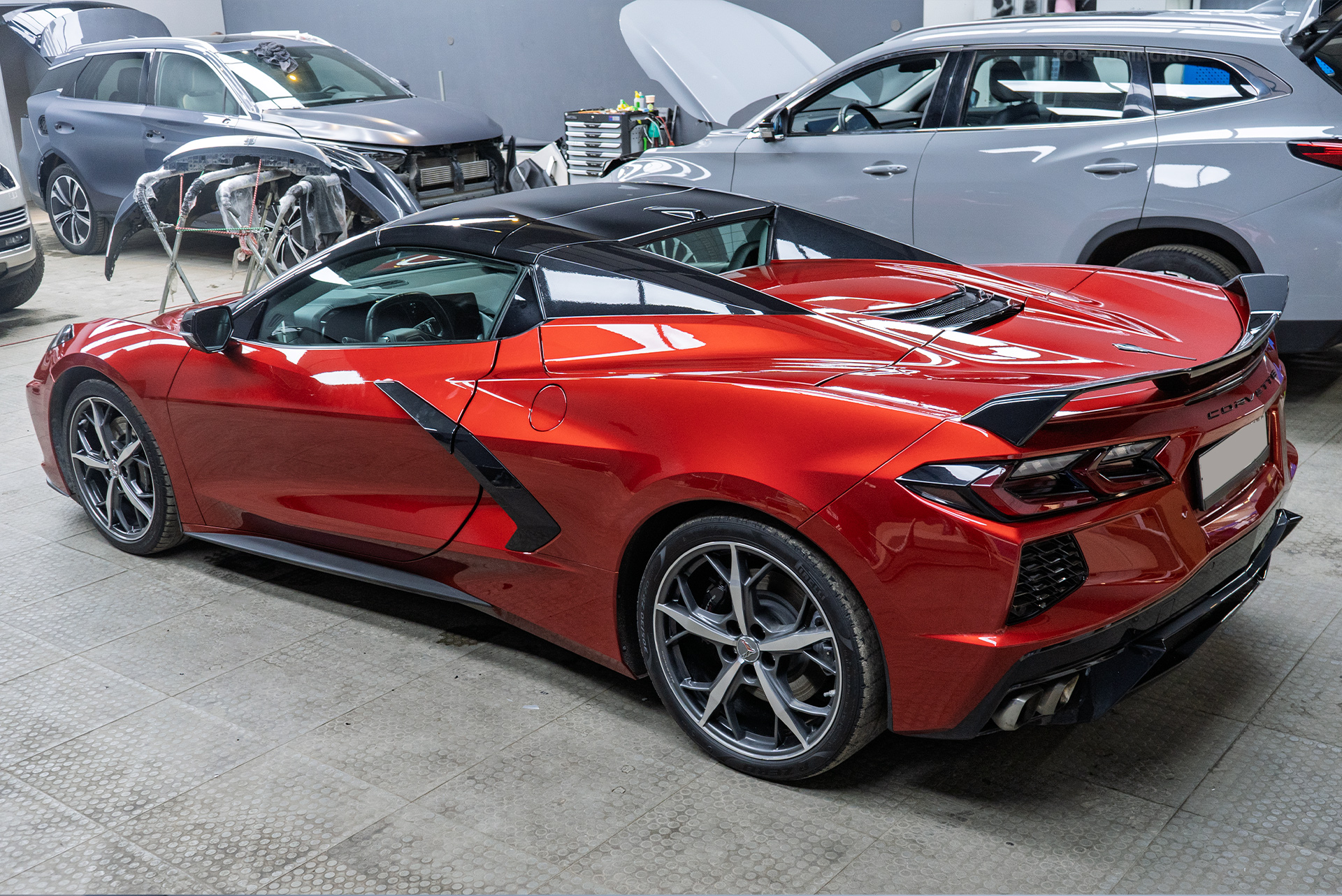 Оклейка рекламой для Chevrolet Corvette C8 2019+ 110830 Оклейка рекламой для Chevrolet Corvette C8 2019+
