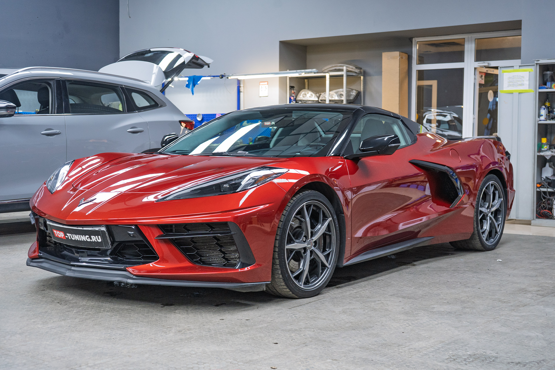 110830 Оклейка рекламой для Chevrolet Corvette C8 2019+ Оклейка рекламой для Chevrolet Corvette C8 2019+