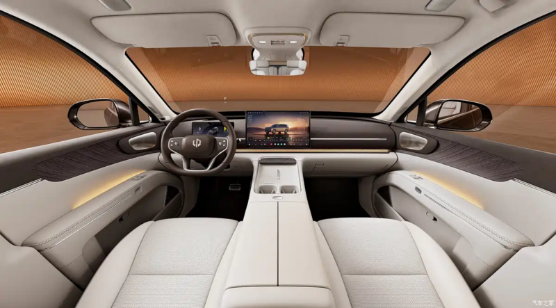 Представлен интерьер автомобиля Leapmotor D19, оснащенного самой большой батареей (80,3 кВт*ч) в линейке EREV