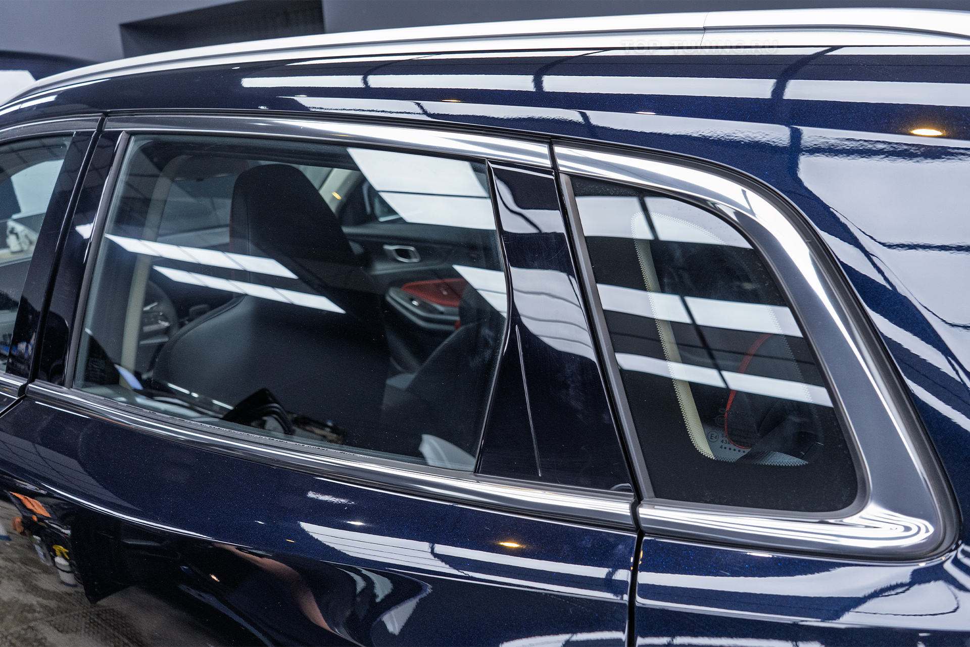 110884 Оклейка зоны риска + тонировка задней полусферы Changan UNI-S