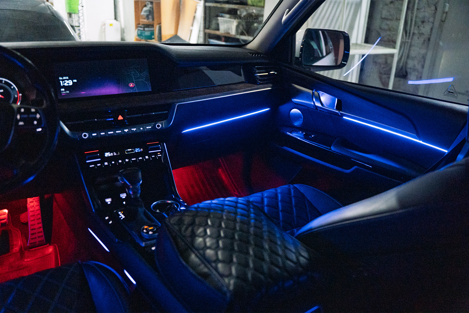 Светодиодная LED-подсветка салона 22 в 1 для Kia Mohave 2022