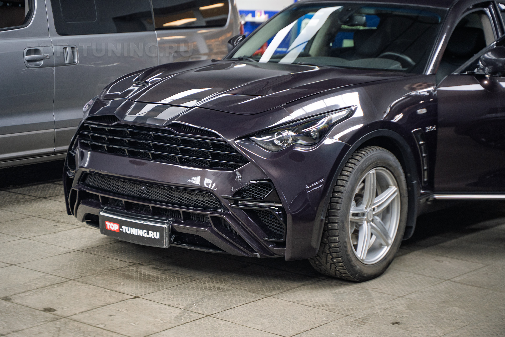 Тюнинг обвеса + установка светодиодной оптики для Infiniti QX70