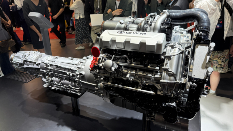 Китайская компания GWM представила 4-литровый двигатель V8 в США на выставке CES 2026