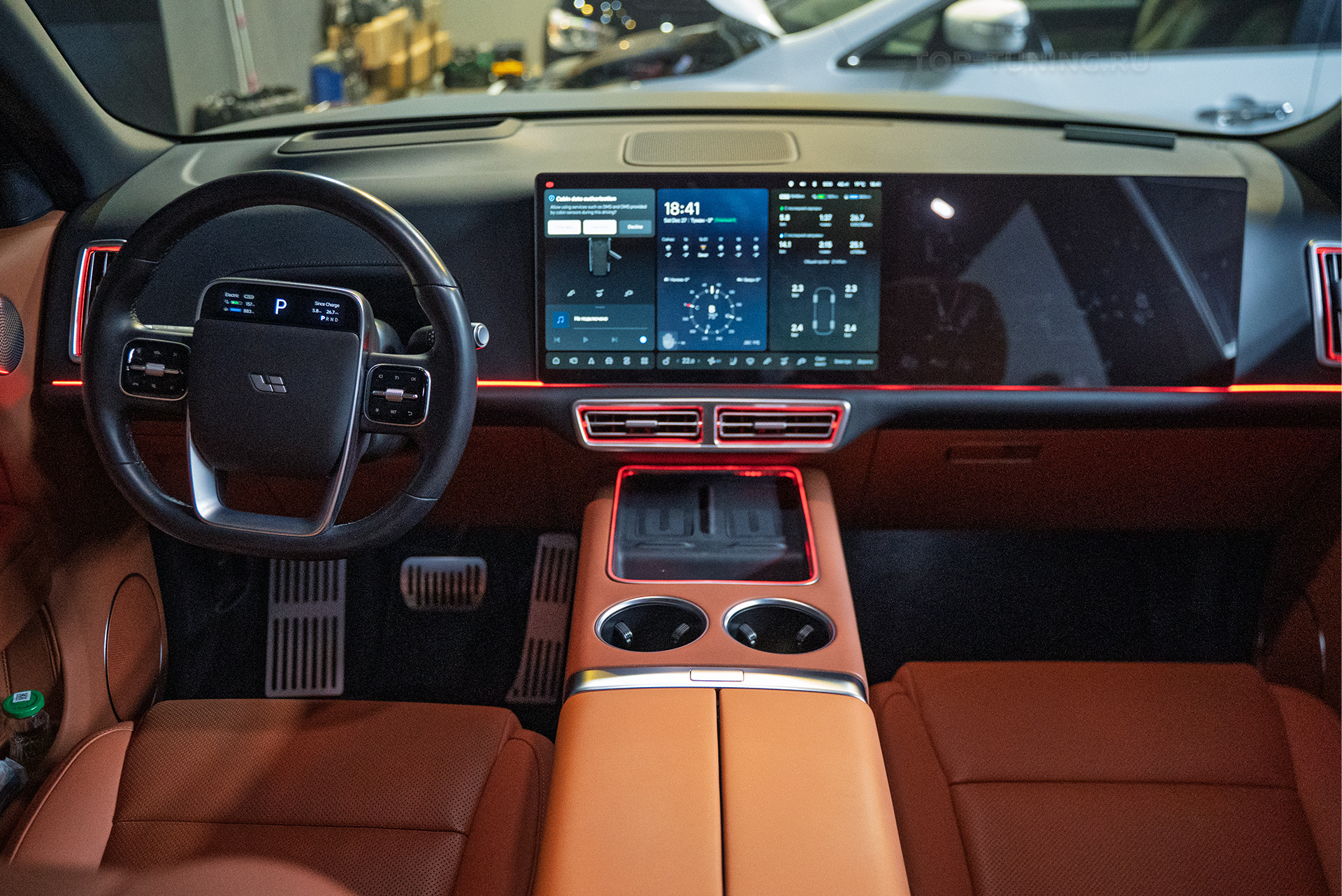 110952 Монтаж атмосферной подсветки салона 11 в 1 для Lixiang L9