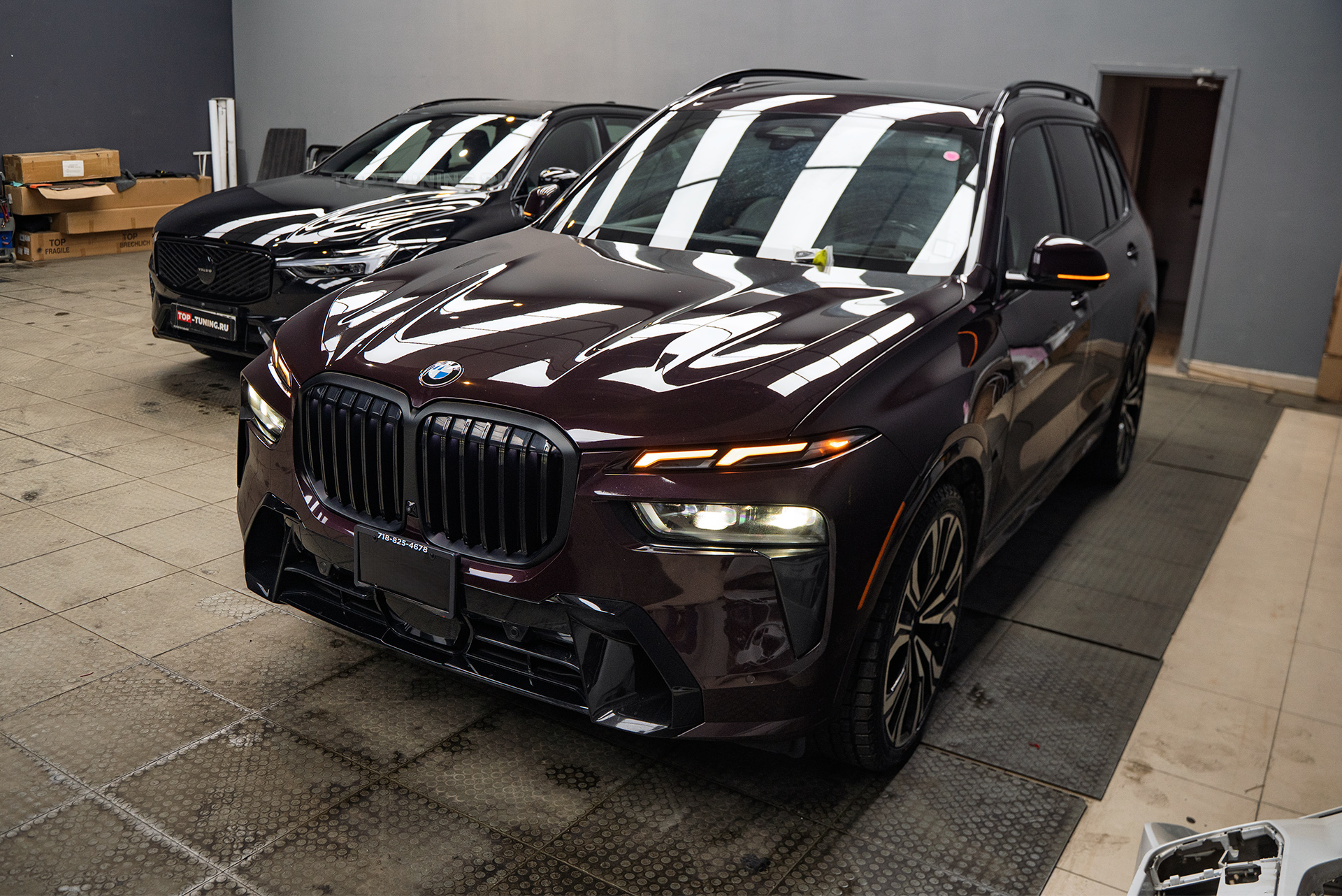 Переделка задних фонарей нового BMW X7 G07 из США под европейский поворотник