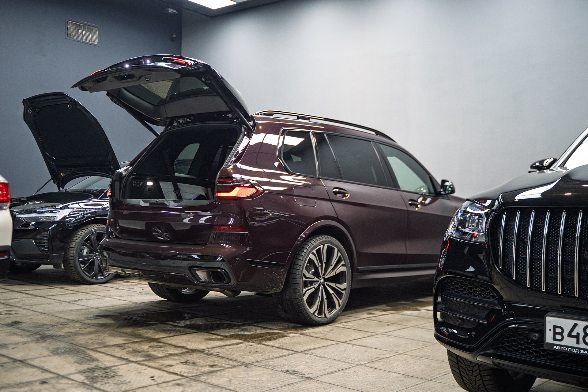 111047 Переделка задних фонарей нового BMW X7 G07 из США под европейский поворотник