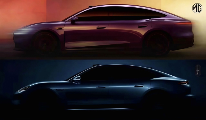 Компания MG опубликовала тизер нового полностью электрического седана