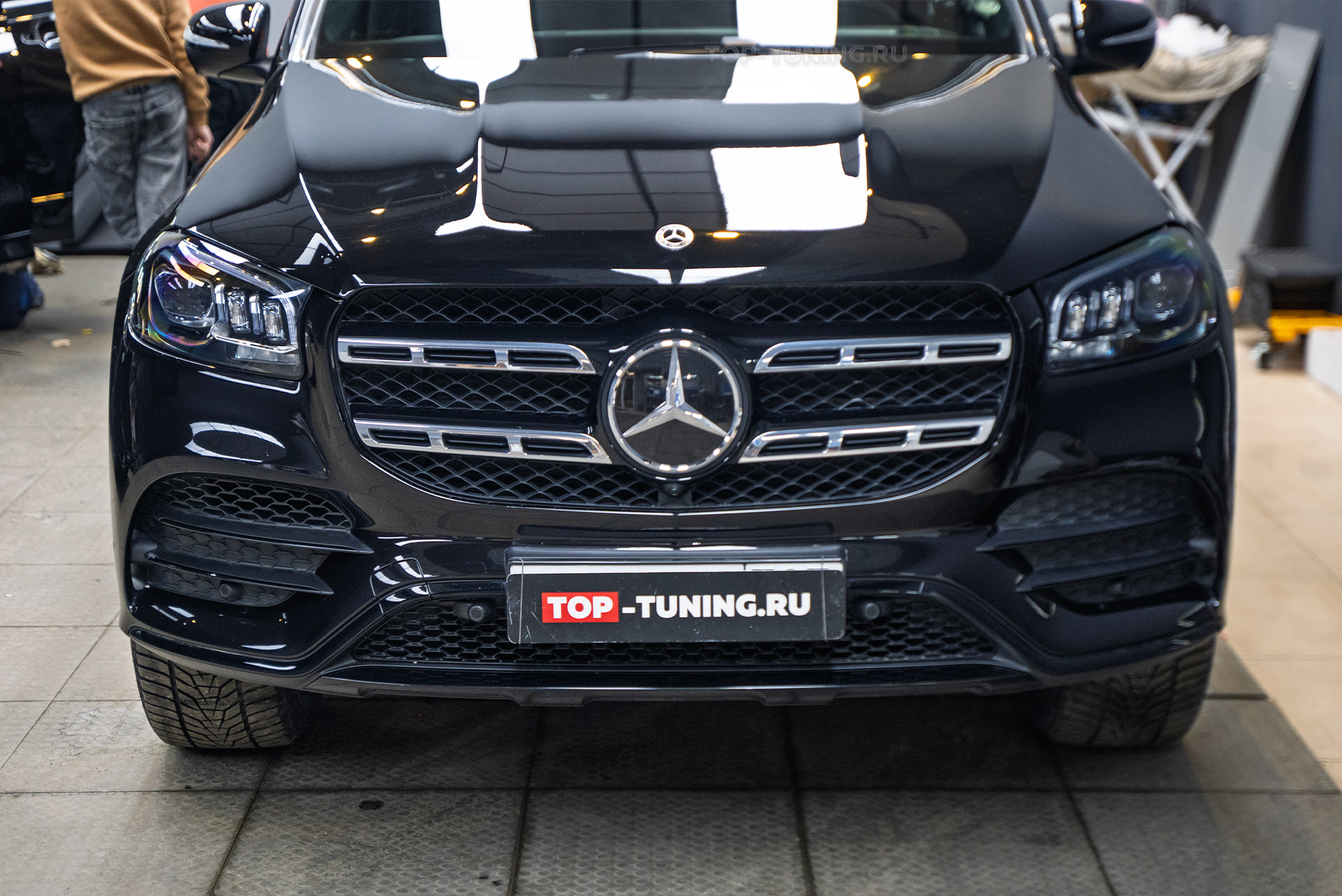 111114 Защита зоны риска, тюнинг решетки радиатора для Mercedes-Benz GLS V167