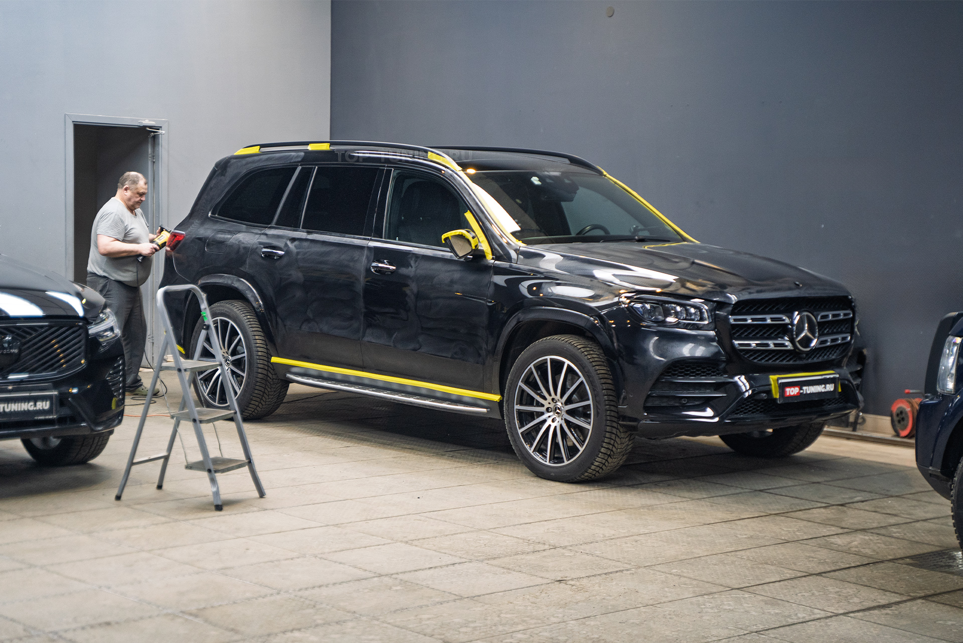 111114 Защита зоны риска, тюнинг решетки радиатора для Mercedes-Benz GLS V167