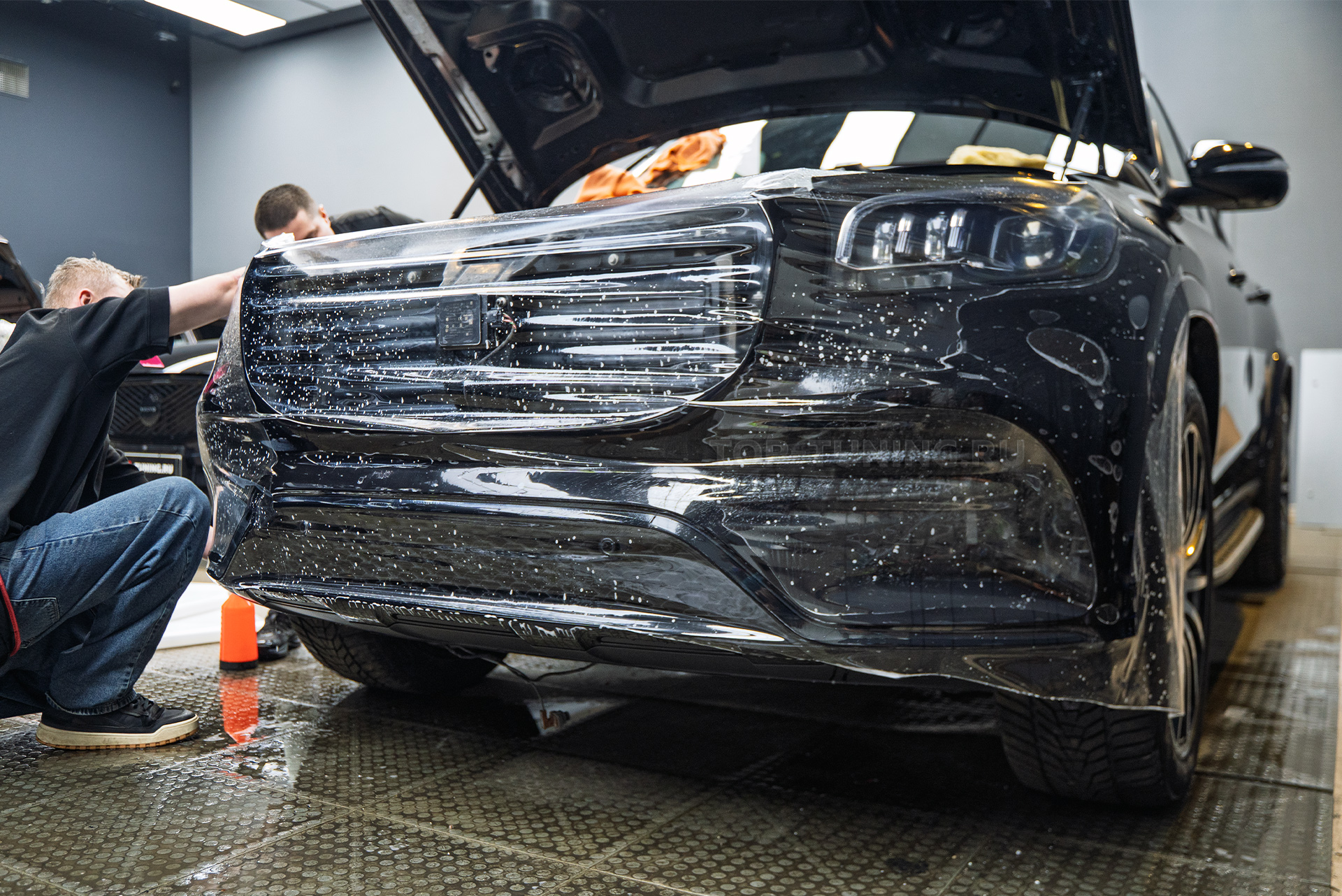 111114 Защита зоны риска, тюнинг решетки радиатора для Mercedes-Benz GLS V167