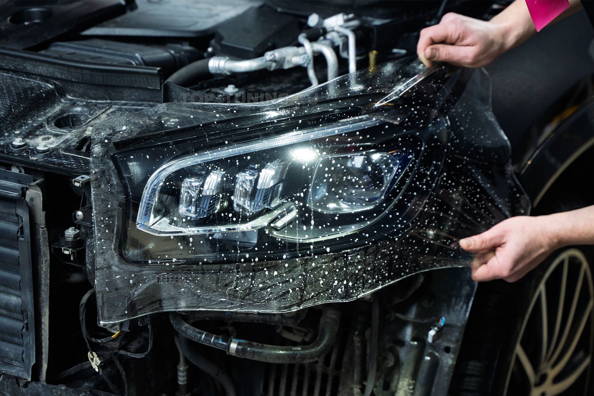 Защита зоны риска, тюнинг решетки радиатора для Mercedes-Benz GLS V167