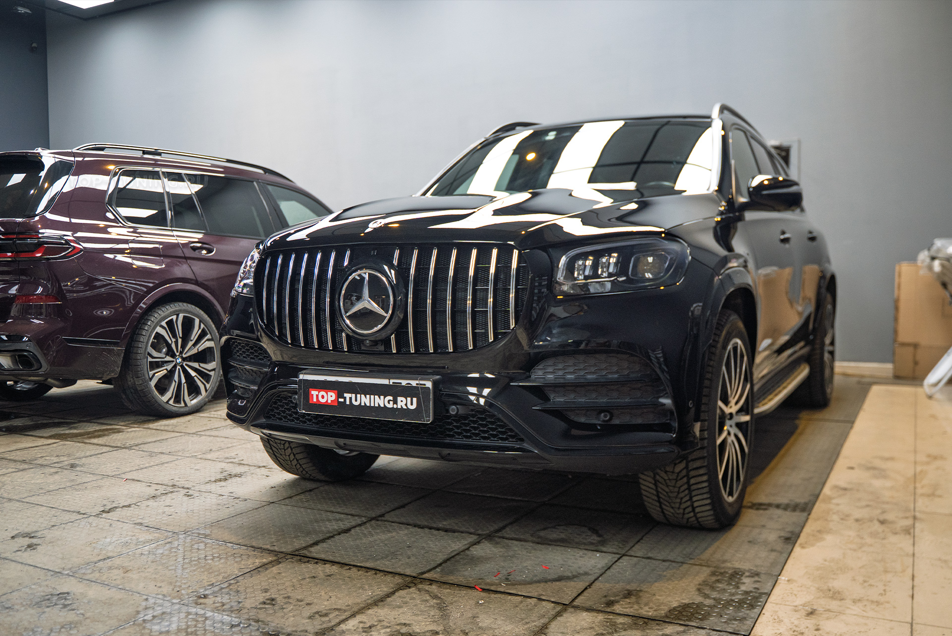 111114 Защита зоны риска, тюнинг решетки радиатора для Mercedes-Benz GLS V167