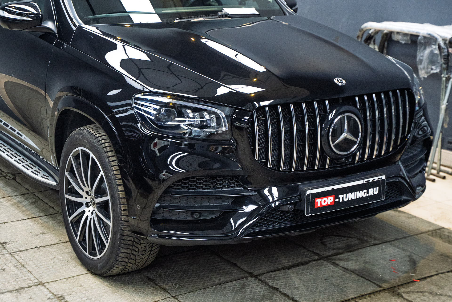 111114 Защита зоны риска, тюнинг решетки радиатора для Mercedes-Benz GLS V167