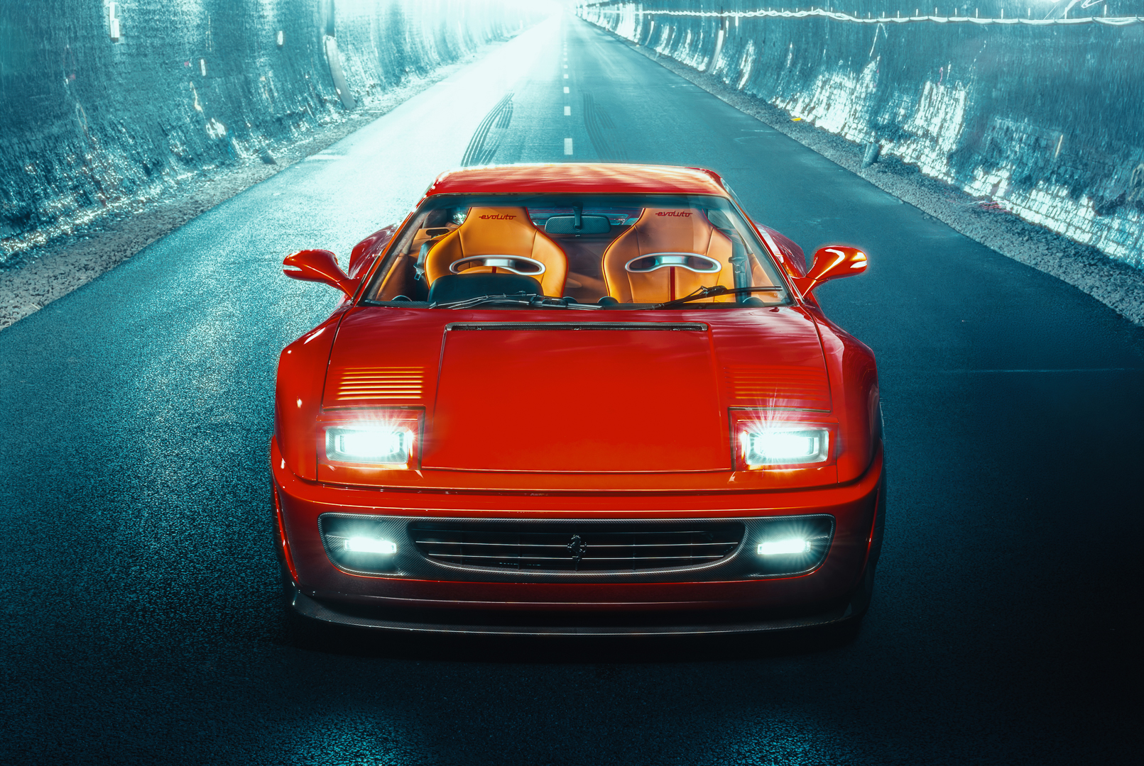 Испытания проходили в туннеле Кейтсби &mdash; бывшем железнодорожном тоннеле на севере Англии, переоборудованном в испытательный центр. Именно там можно в полной мере оценить &laquo;саундтрек&raquo; обновлённого F355: звук переработанного 3,5-литрового двигателя V8 за