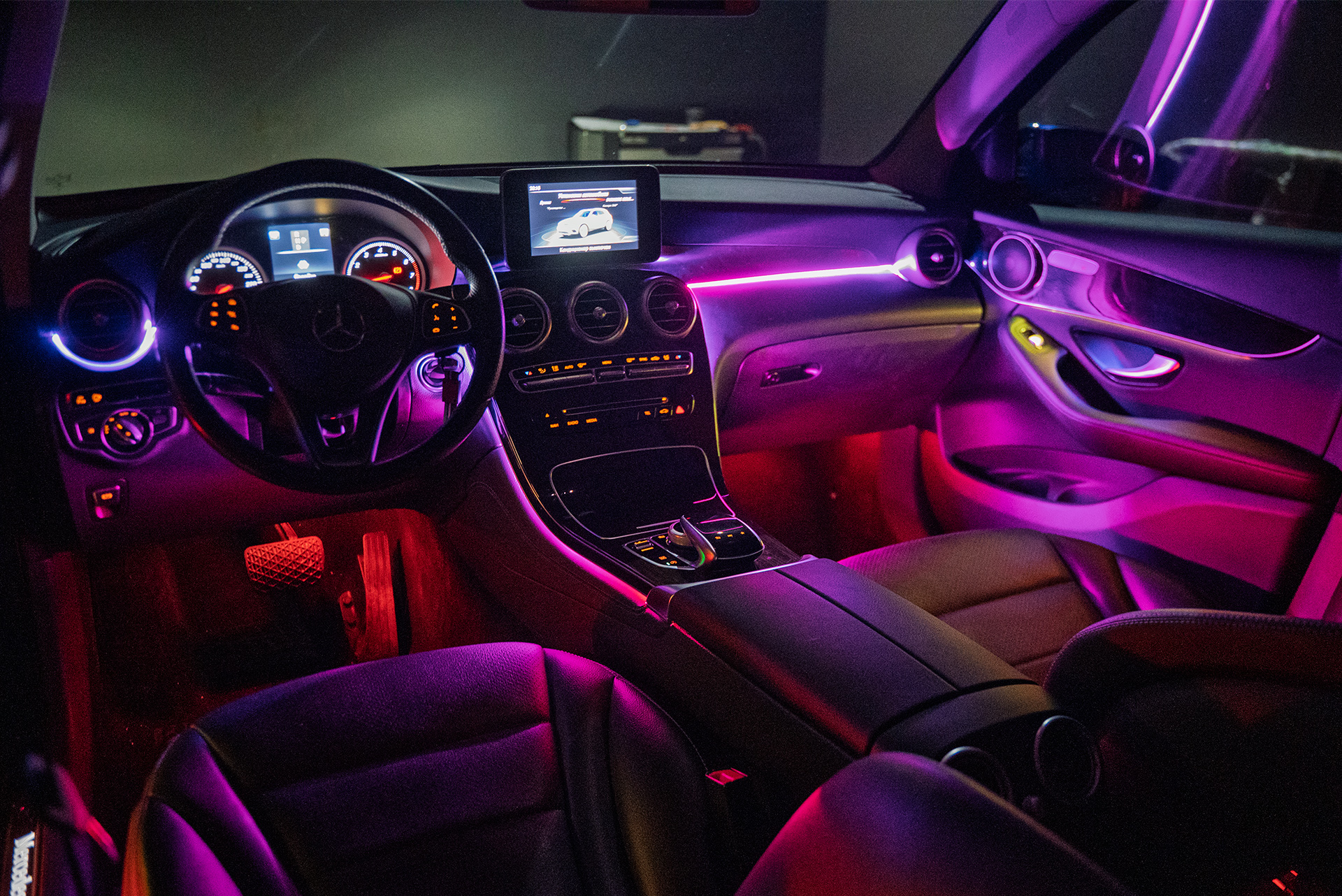 111312 Атмосферная LED подсветка салона для Mercedes-Benz GLC