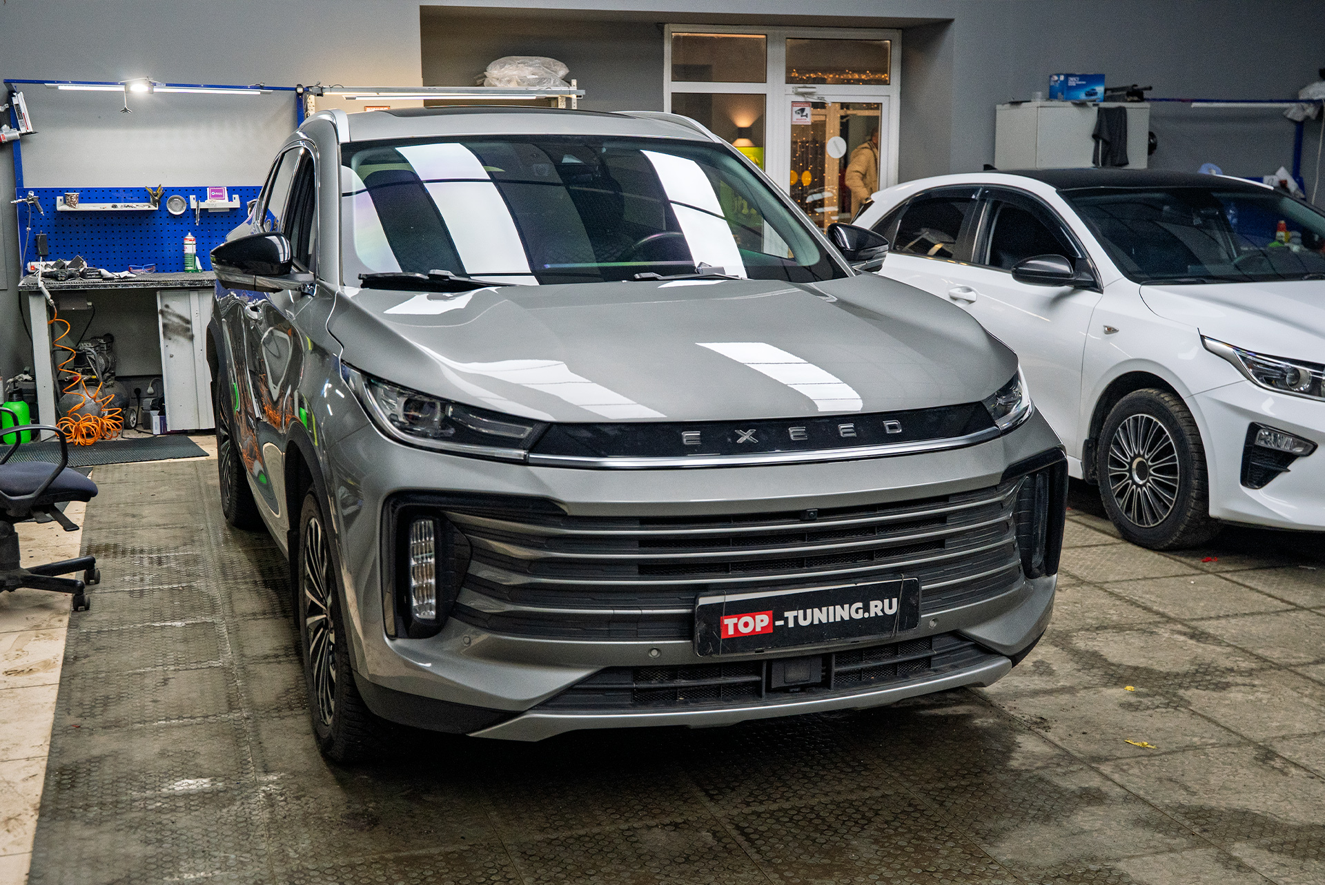 Установка мощных линз MTF Cyber Light 2.0 в фары Exeed TXL