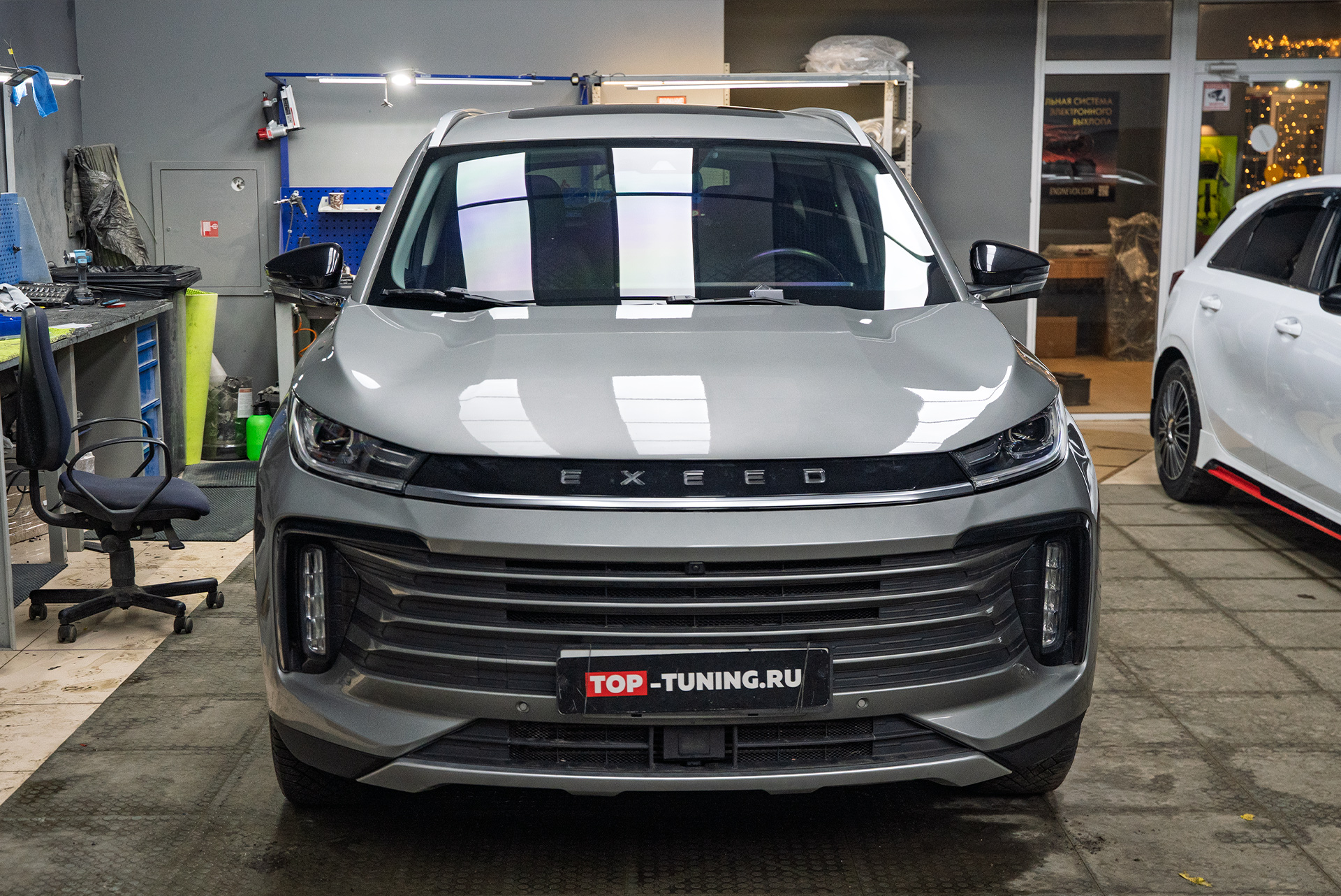 111341 Установка мощных линз MTF Cyber Light 2.0 в фары Exeed TXL