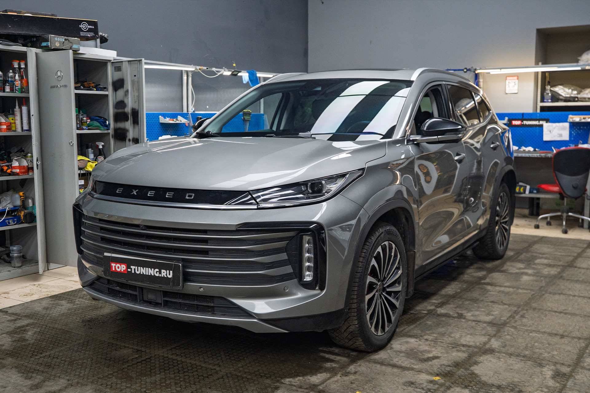 Установка мощных линз MTF Cyber Light 2.0 в фары Exeed TXL