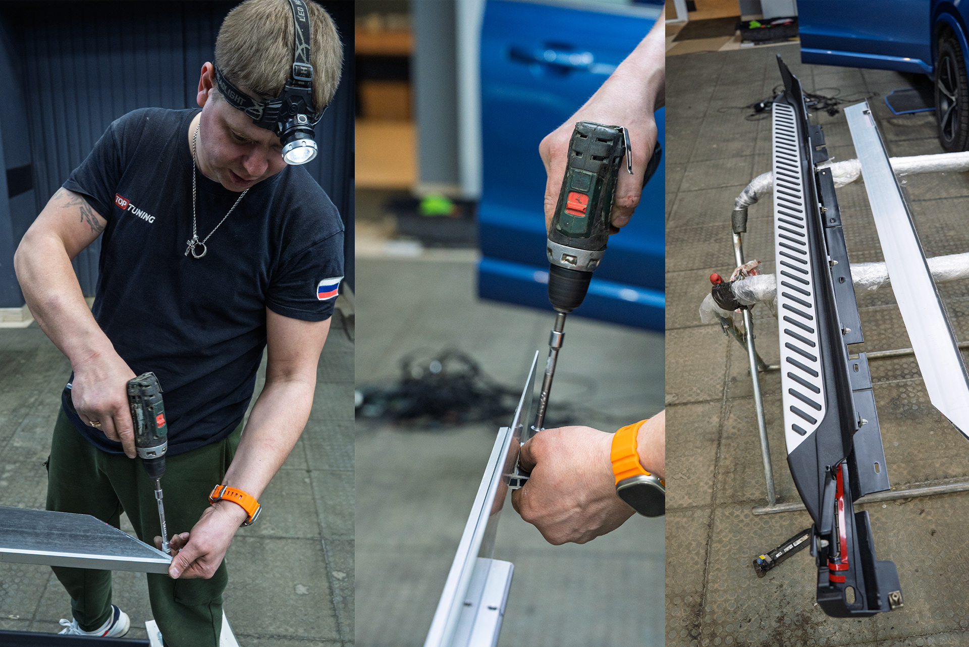 111379 Монтаж силовых порогов-ступеней для BMW X3 G01 рестайлинг