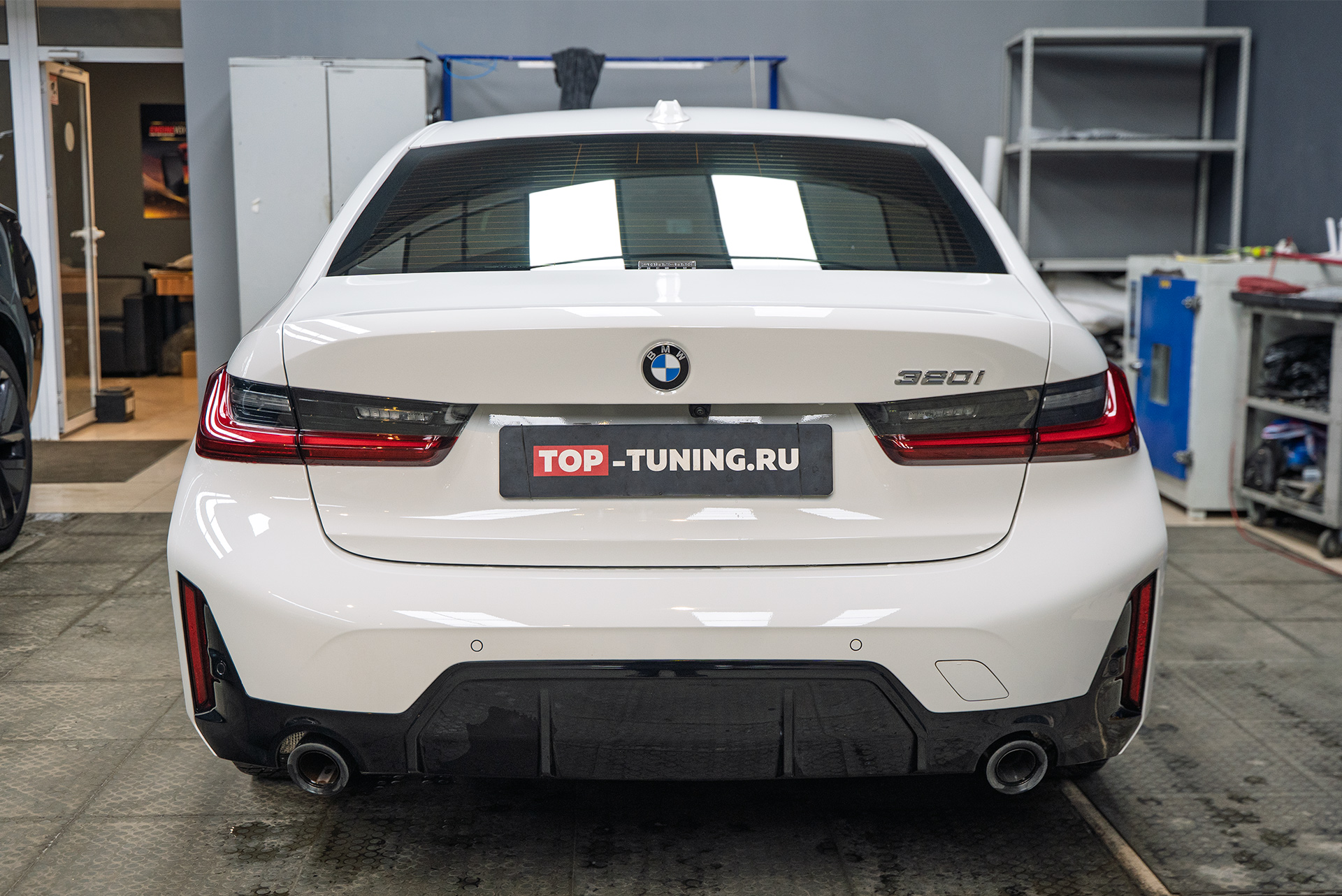 111399 Установка спойлера GT на крышку багажника BMW 3 серии G20 рестайлинг