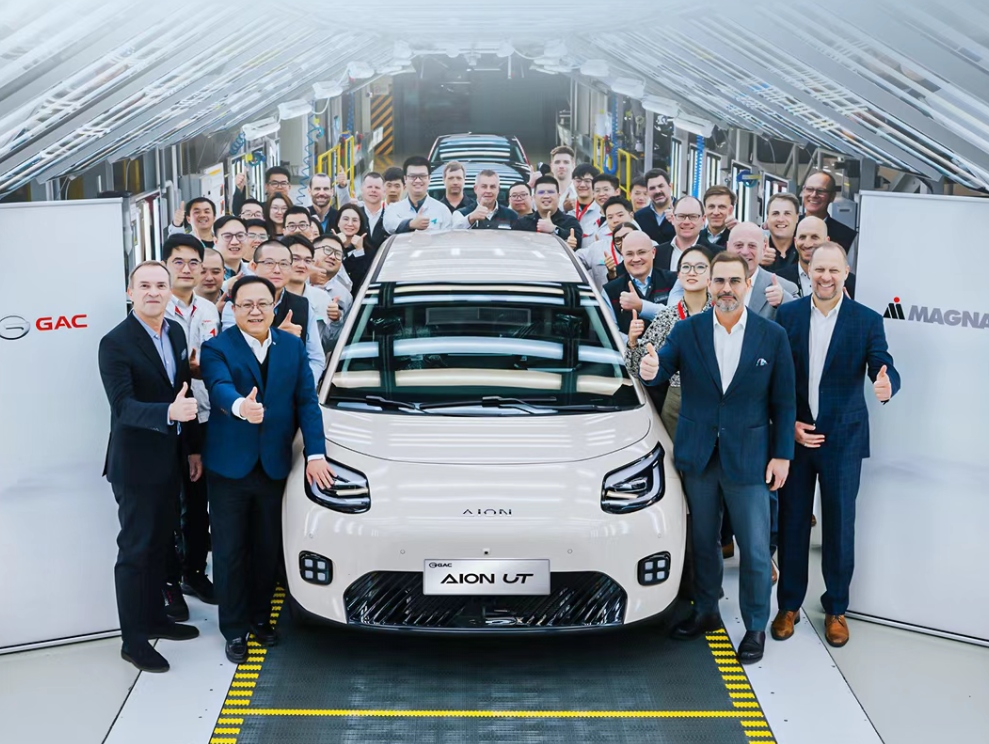 26 марта компания Magna сообщила в своём аккаунте в WeChat о старте производства модели AION?UT от GAC Group на заводе в Граце (Австрия)