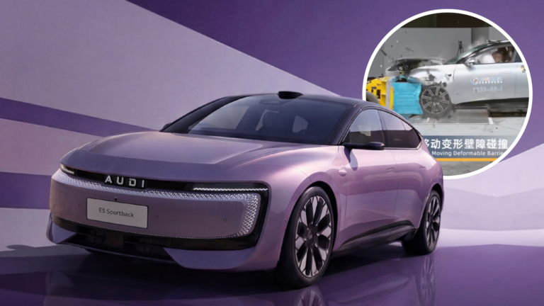 AUDI E5 Sportback получил пять звезд в краш-тесте C-NCAP