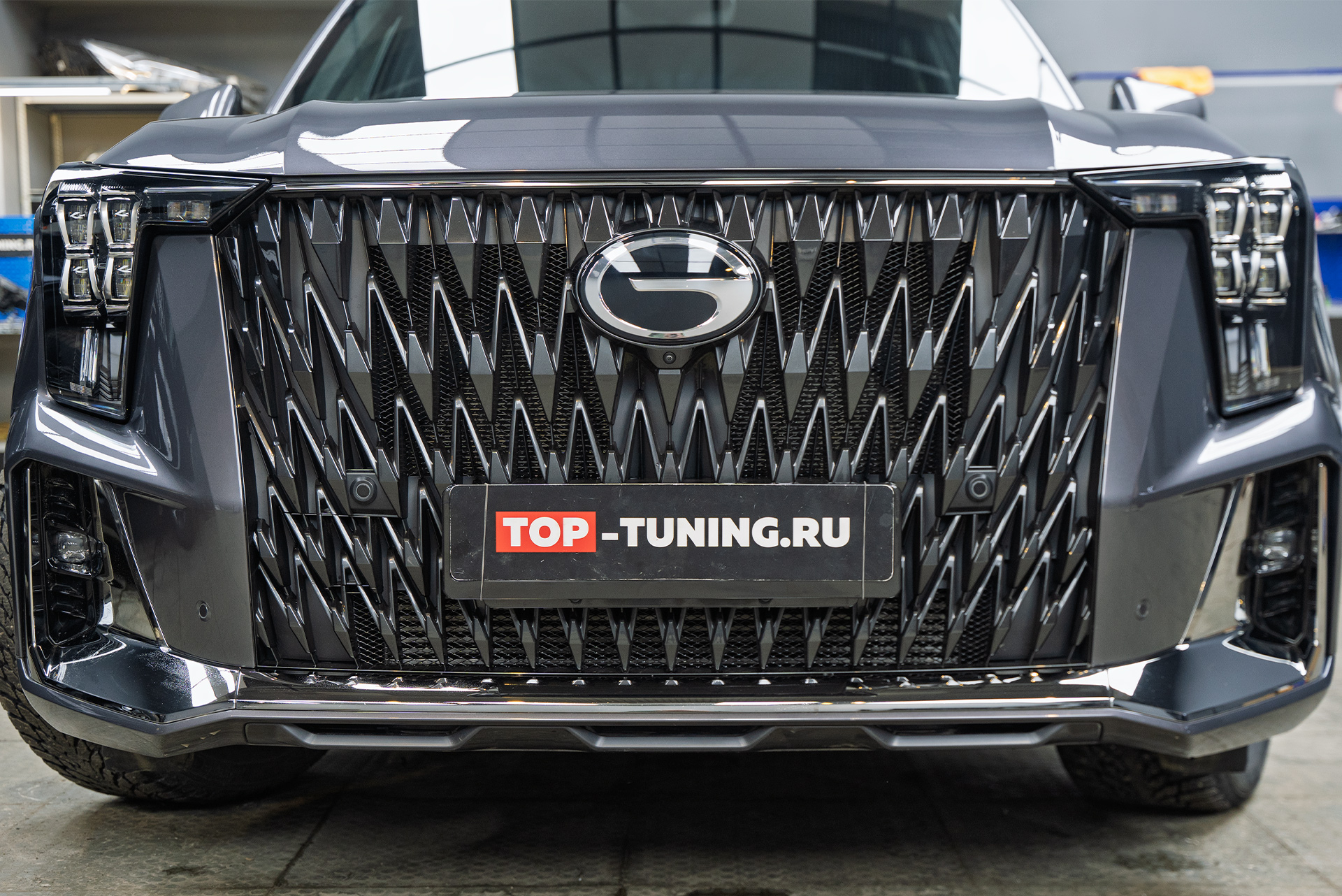 Монтаж защитной сетки-фильтра в радиатор GAC GS8 Dragon 