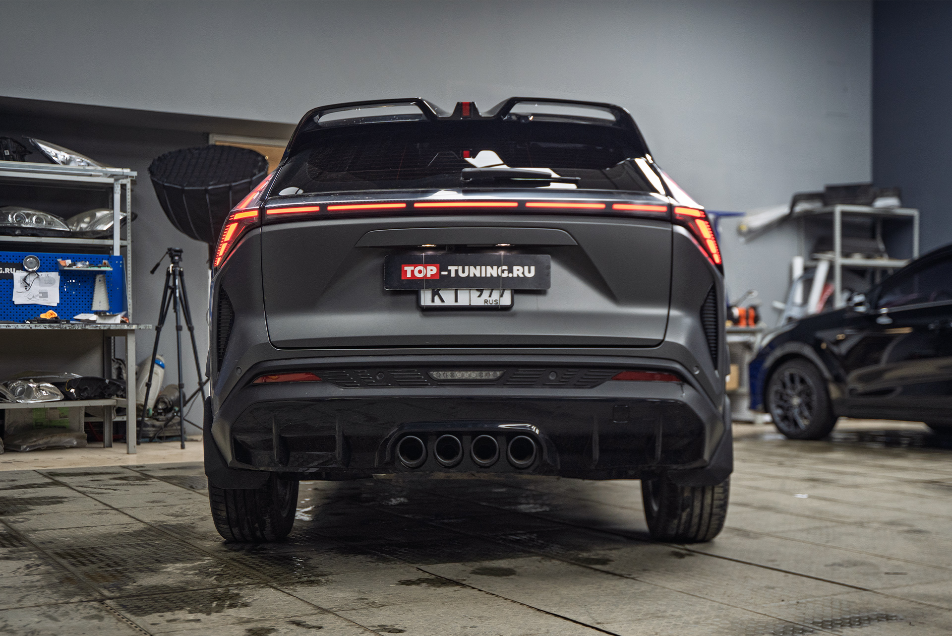 111629 Монтаж полного комплекта электронного выхлопа THOR для Geely Cityray