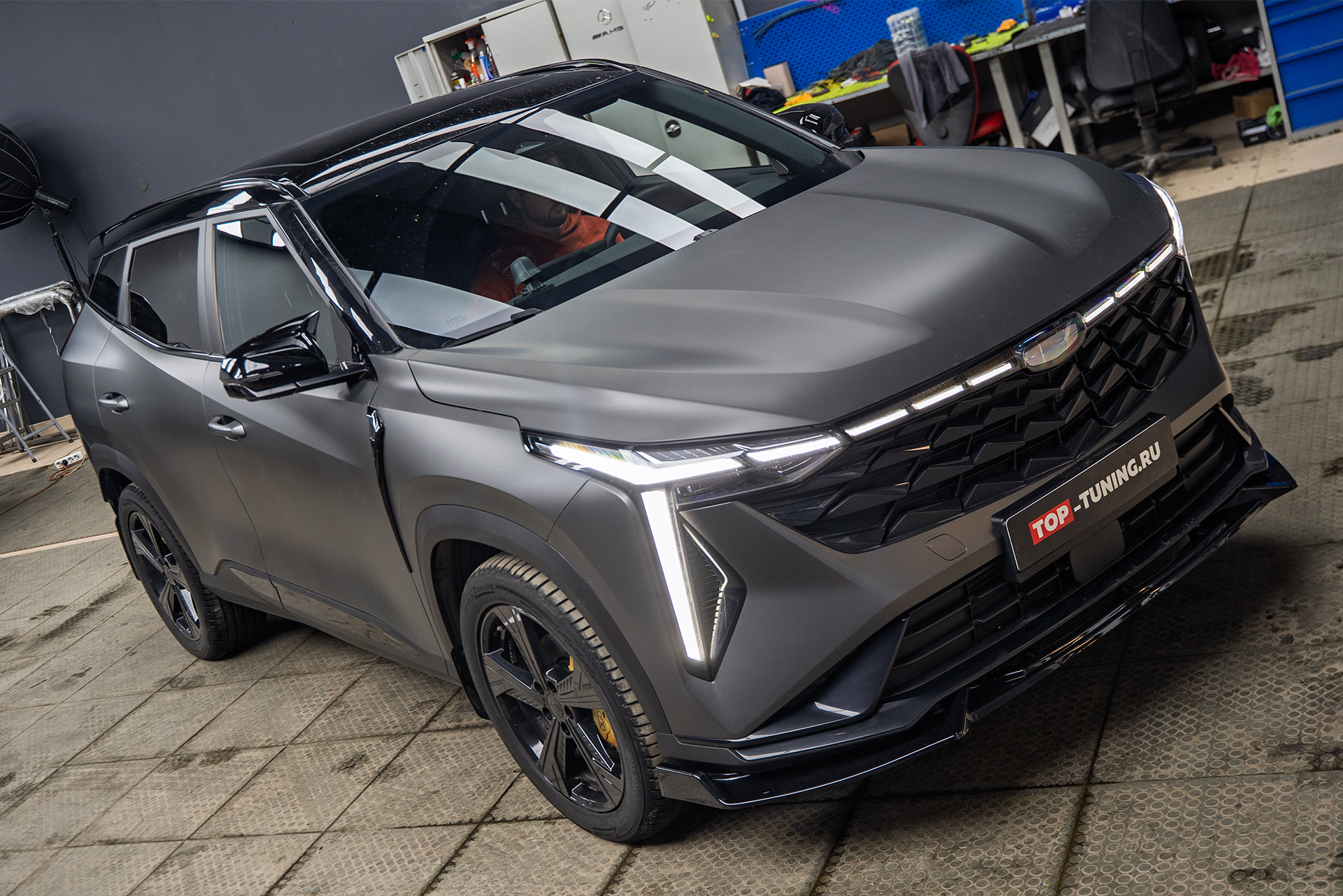 111629 Монтаж полного комплекта электронного выхлопа THOR для Geely Cityray